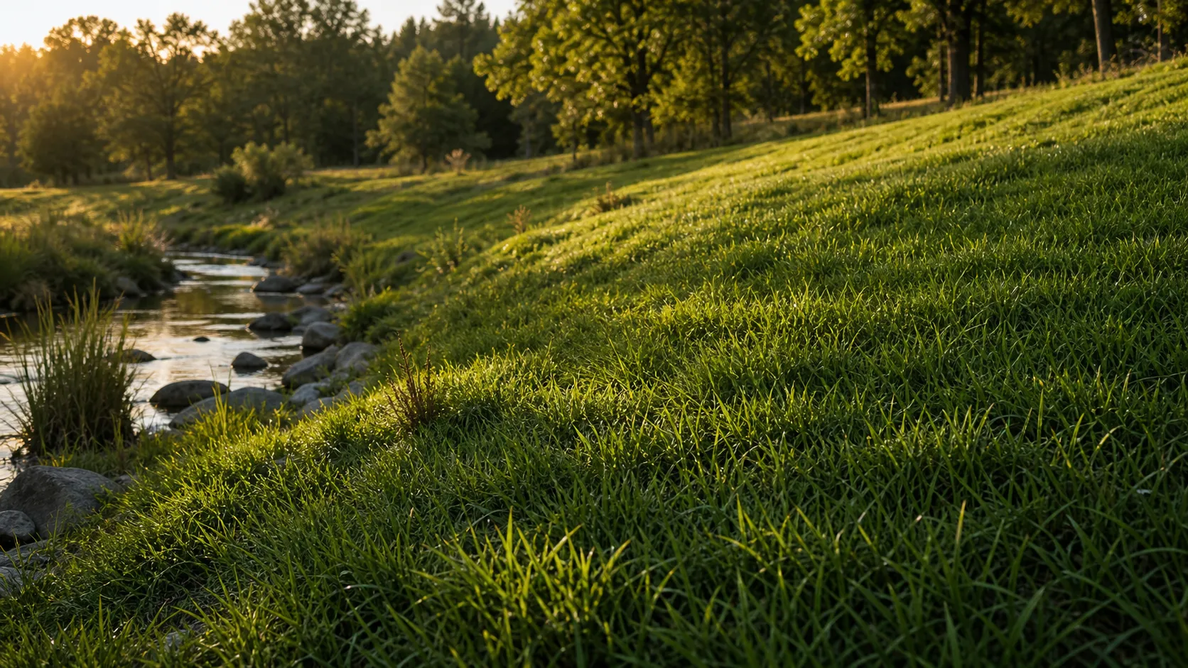 Park Avenue Meadow Mix sod landscape Park Avenue Meadow Mix sod in a natural meadow landscape